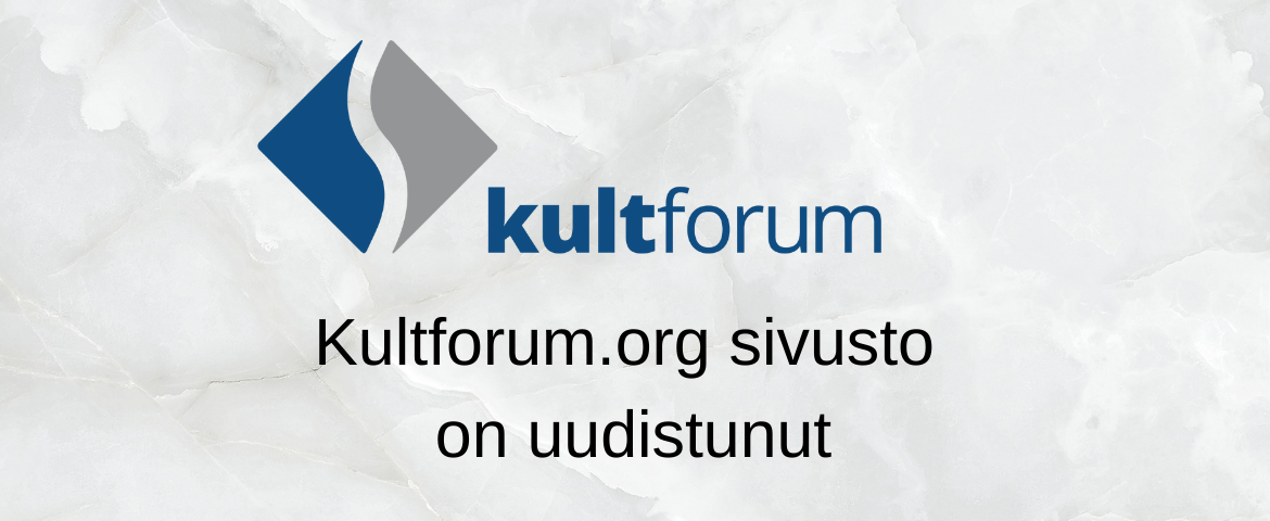 kultforum.org sivusto on uudistunut
