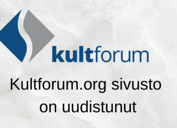kultforum.org sivusto on uudistunut